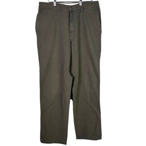 COLUMBIA GREEN KHAKI PANTS OUTDOOR HIKING PANTS COTTON COMFORTABLE MEN SIZE  32